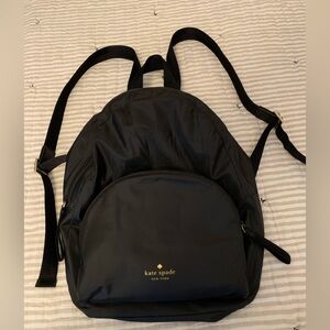 Kate Spade Black Nylon packable Backpack